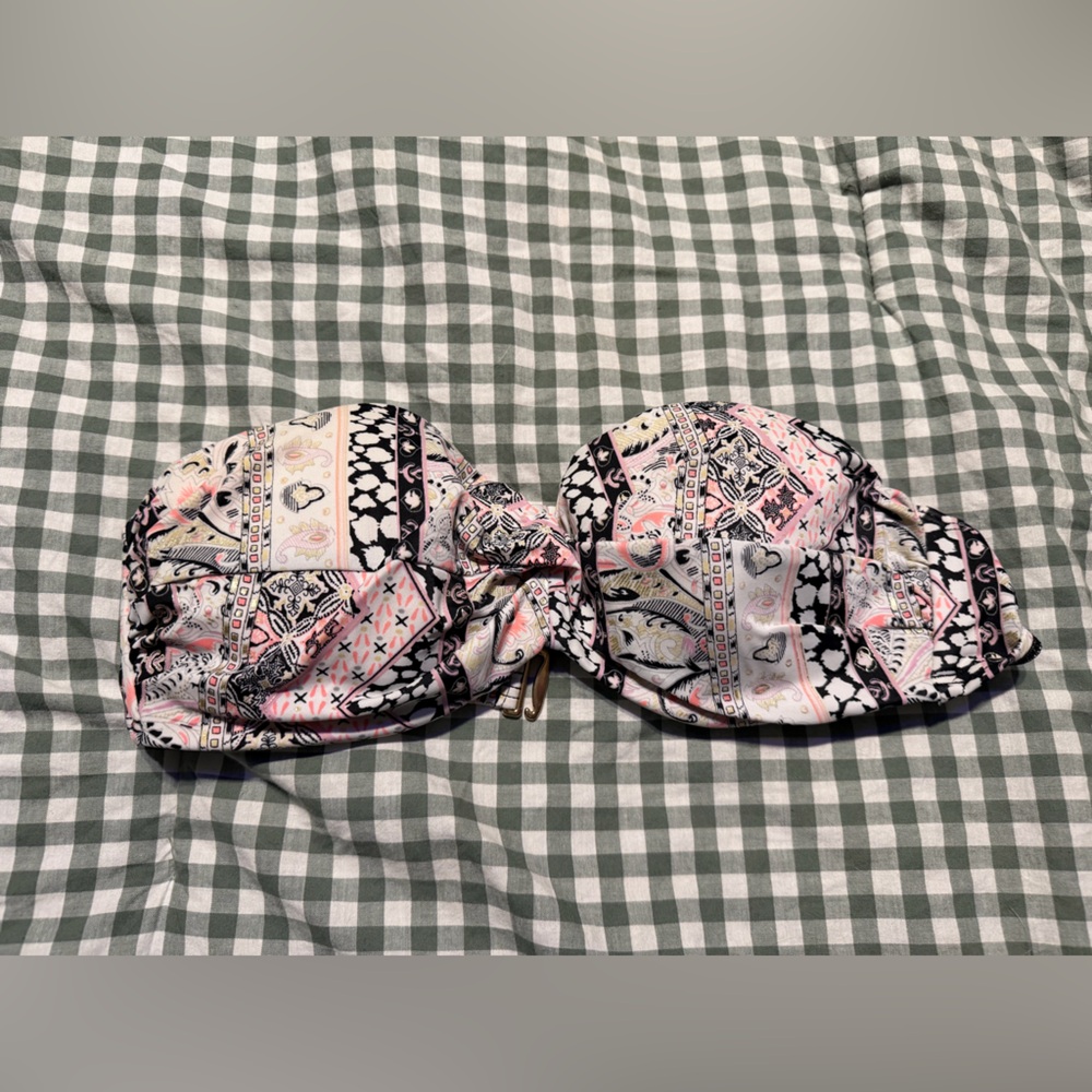 Victoria's Secret swim  Pink and Black Bandeau